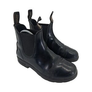 Blundstone Chelsea Boots Womens AU 4.5 US 7.5 Black Leather Pull On Work Boots